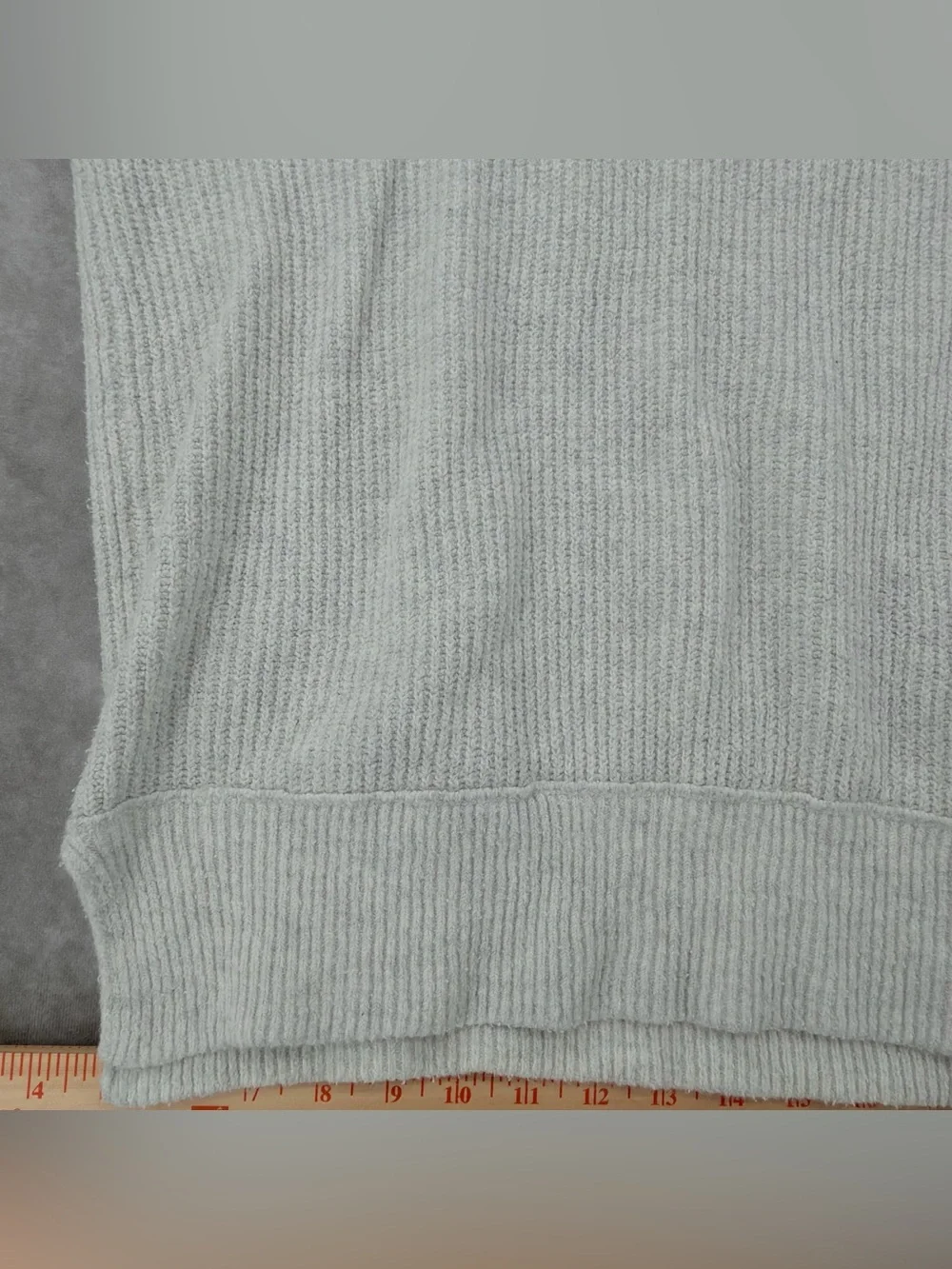 aerie Crewneck Sweater - Light Gray/white - Picture 3 of 14